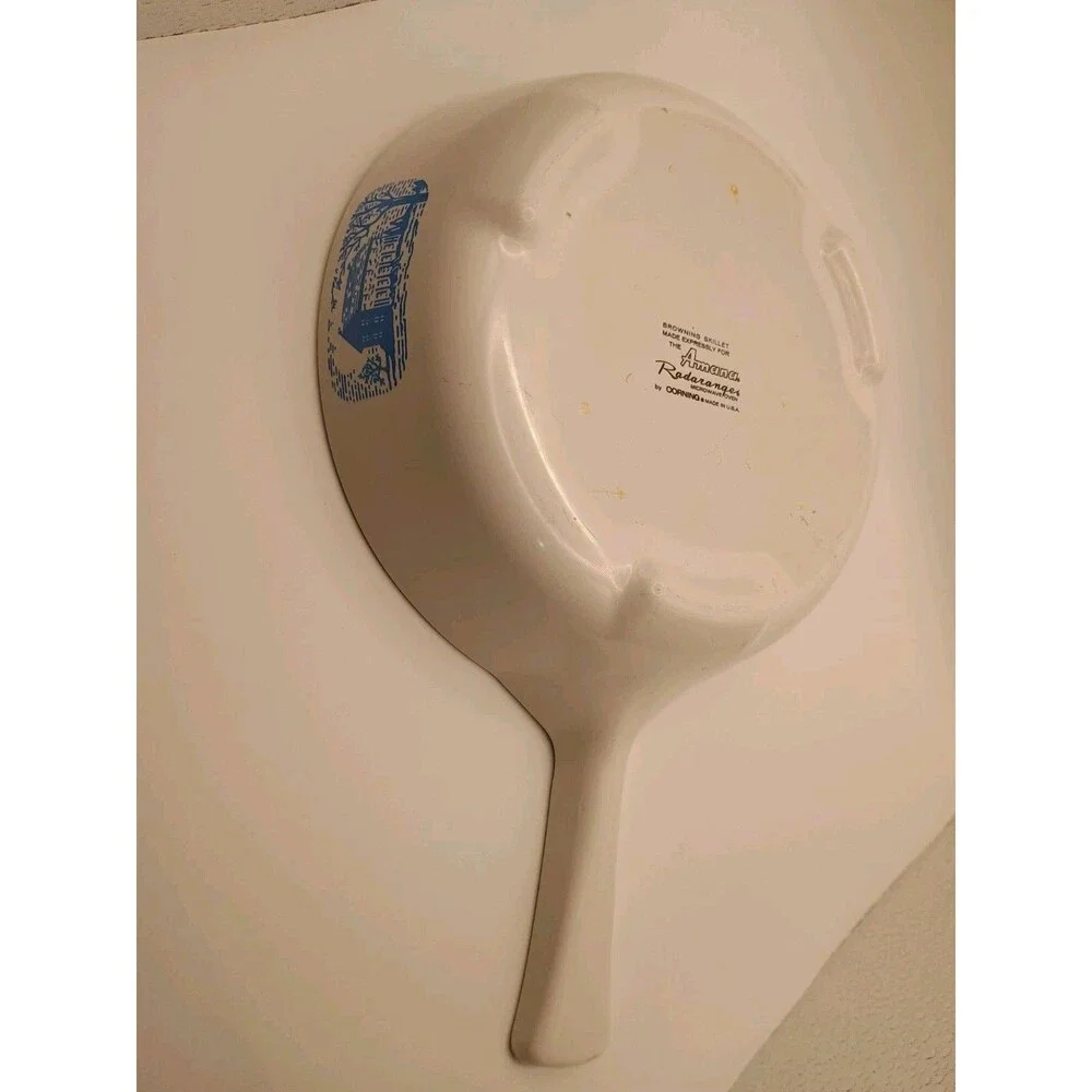Vintage Corningware Browning Skillet Amana Radarange W/ Replacement Lid